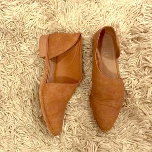 Mi.iM: Freya Brown Asymmetric Pointed-Toe Flat